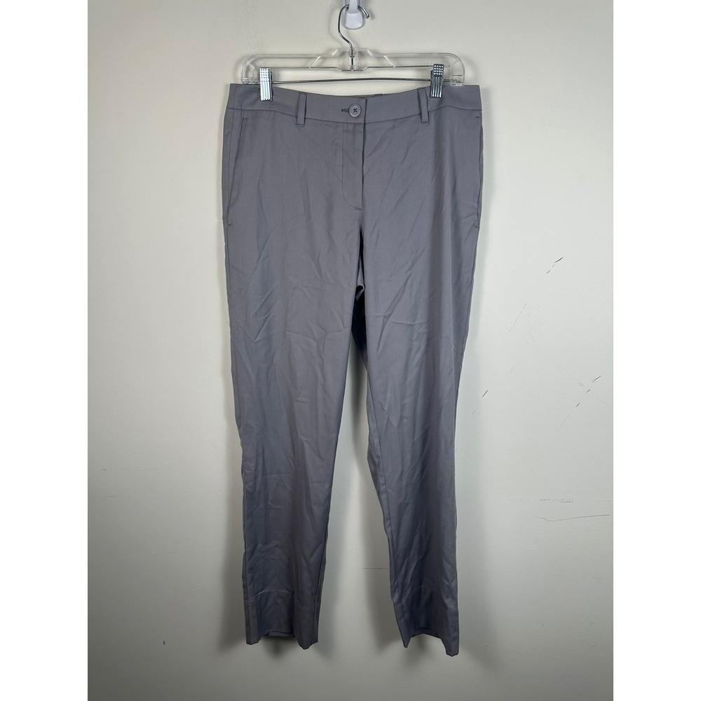 Wildfang‎ Empower Trouser Womens 10 Grey Excellent Slim Straight Stretch Pant